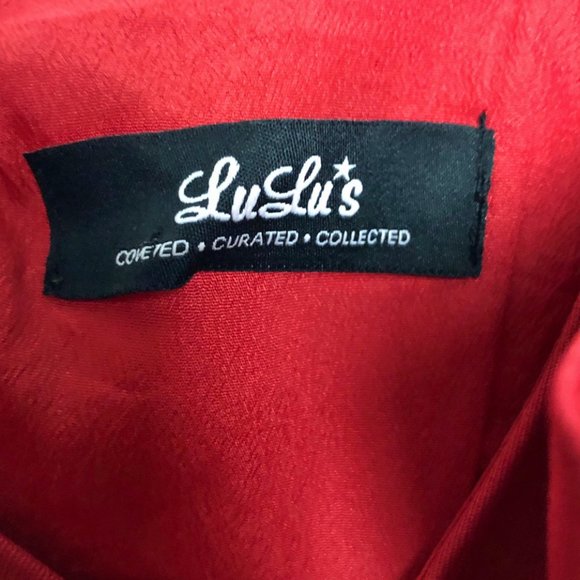 Lulu's | Irresistible Charms Red Mini Dress - Picture 6 of 10